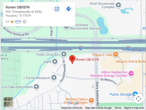Get Directions from your location to Ronen OB/GYN, in Houston, TX